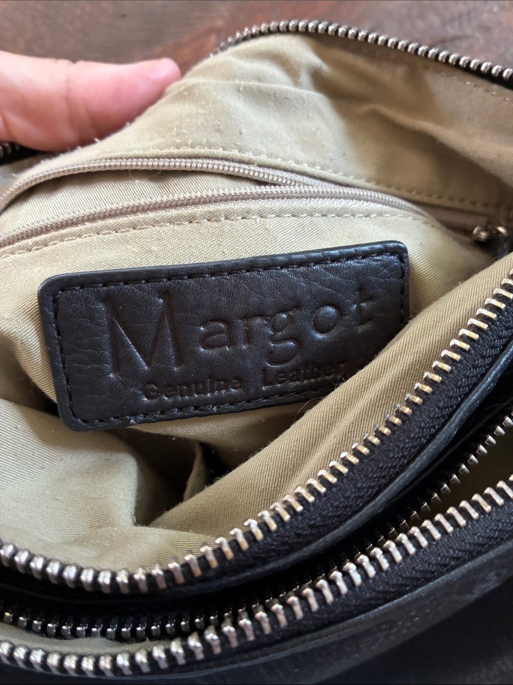 Margot Black Leather Crossbody Bag - Classic Minimalist - Picture 6 of 6